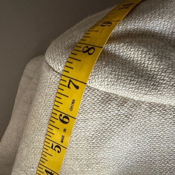 Towncraft Mens 44 R 100% Silk Beige Blazer Lined Herringbone Tan Sports Coat - Picture 13 of 15